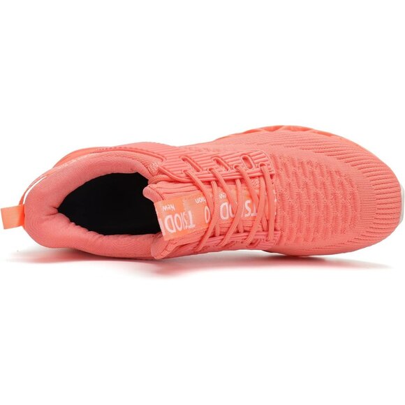 Women's Casual Light Pink Sport Running Walking Tennis Athletic Sneakers Shoes - Picture 2 of 7